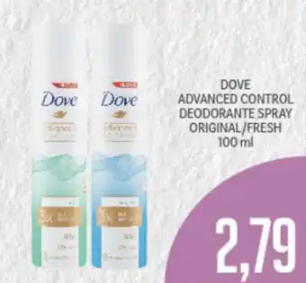 Supermercati Piccolo Dove Advanced Control Deodorante Spray Original/Fresh 100ml offerta