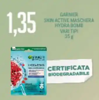 Supermercati Piccolo Garnier Skin Active Maschera Hydra Bomb vari tipi 35g offerta