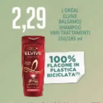 Supermercati Piccolo L'Oreal Elvive Balsamo/Shampoo vari trattamenti 250/285ml offerta