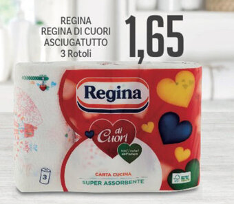 Supermercati Piccolo Regina di Cuori Asciugatutto 3 Rotoli offerta