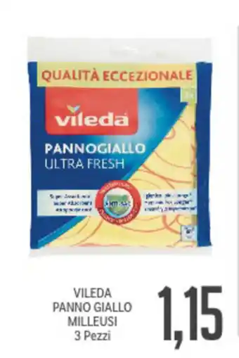 Supermercati Piccolo Vileda Panno Giallo Milleusi 3 Pezzi offerta