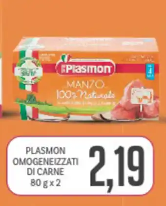 Supermercati Piccolo Plasmon Omogeneizzate di Carne 80g x 2 offerta