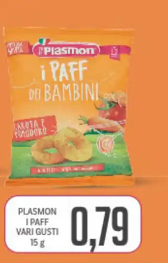 Supermercati Piccolo Plasmon I Paff vari gusti 15g offerta