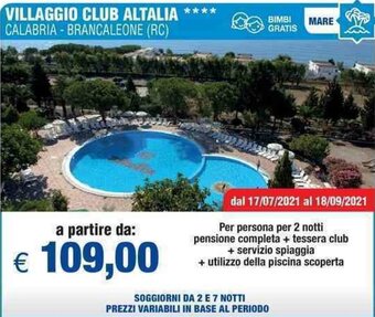 MD Discount Villaggio Club Altalia offerta