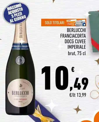 Conad Berlucchi franciacorta docg cuvee imperiale offerta