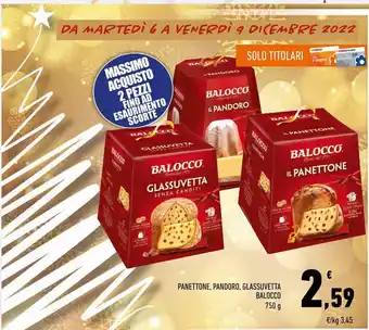 Conad Panettone pandoro glassuvetta balocco offerta
