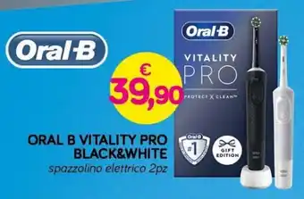 Il Tulipano Oral-B Vitality Pro Black&White 2pz offerta