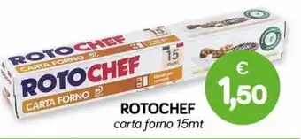 Il Tulipano Rotochef carta forno 15mt offerta
