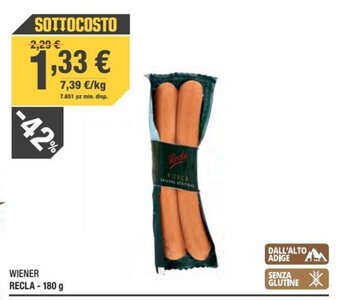 Poli Wiener Recla - 180 g offerta