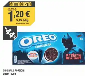 Oreo Original 5 Porzioni 220 g