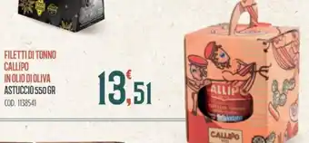 Astuccio Filetti di Tonno Callipo in Olio di Oliva 550 gr