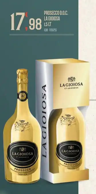 Elefante Cash & Carry La Gioiosa Prosecco D.O.C. 1,5 lt offerta