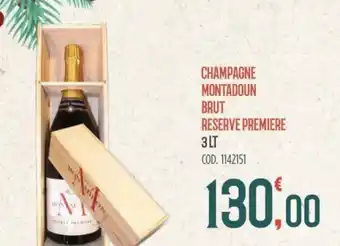 Montaudon Champagne Brut Reserva Premiere 3 lt