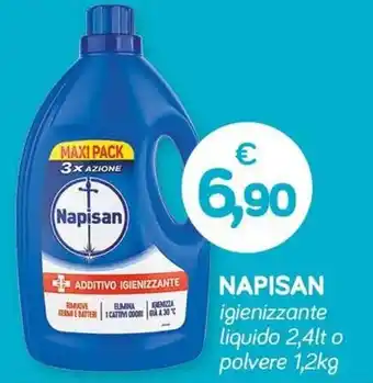 Maxi Supermercati Napisan igienizzante liquido 2,4lt o polvere 1,2kg offerta