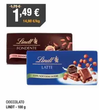 Poli Lindt Cioccolato 100 g offerta