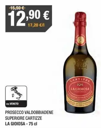 Poli La Gioiosa Prosecco Valdobbiadene Superiore Cartizze 75 cl offerta