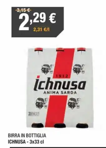 Poli Ichnusa Birra in Bottiglia 3 x 33 cl offerta
