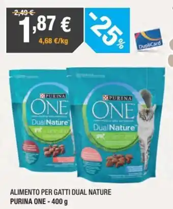 Purina One Alimento Per Gatti Dual Nature 400 g