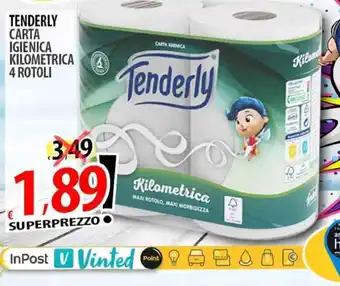 Il Genio Supermercato Tenderly Carta Igienica Kilometrica 4 rotoli offerta