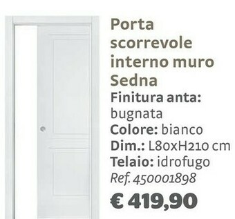 Bricocenter Porta Scorrevole Interno Muro Sedna offerta