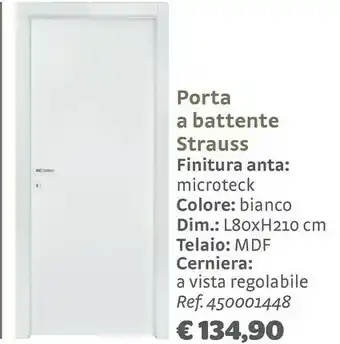 Bricocenter Strauss Porta A Battente offerta