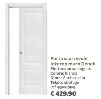 Bricocenter Deneb Porta Scorrevole Interno Muro offerta