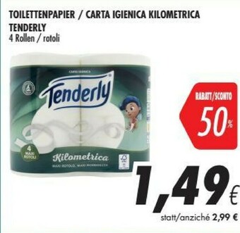 Coop Tenderly Carta Igienica Kilometrica offerta