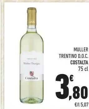Conad Costalta Muller Trentino Doc offerta