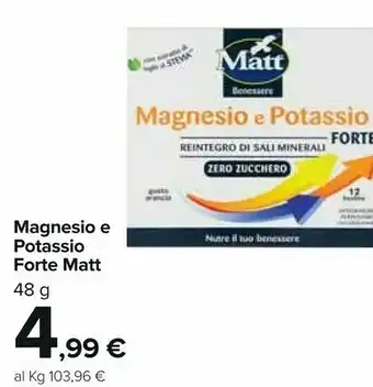 Carrefour Matt Magnesio E Pottasio 48 G offerta