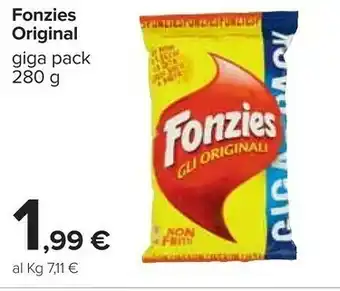 Carrefour Fonzies Gli Original 280 G offerta