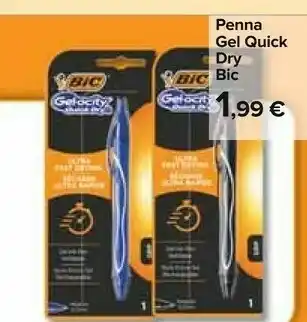 Bic Gel Quick Dry Blu Bl 1