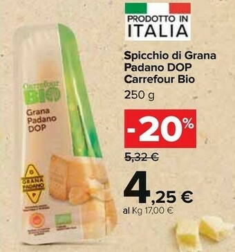 Carrefour Carrefour - Grana Padano Dop 250 G(ml) offerta