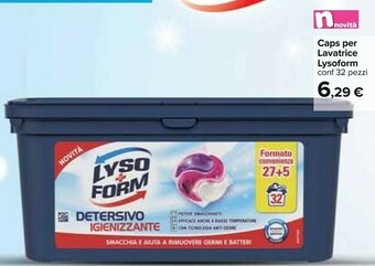 Carrefour Lysoform Caps Per Lavatrice offerta