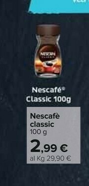 Carrefour Nescafé Classic offerta