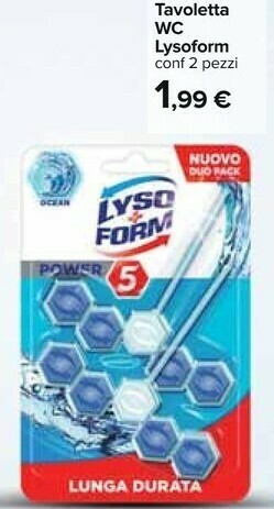 Carrefour Lysoform Tavoletta WC offerta