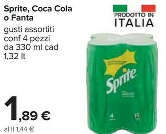 Carrefour Coca Cola Coca-Cola - Sprite 330 g(ml) offerta