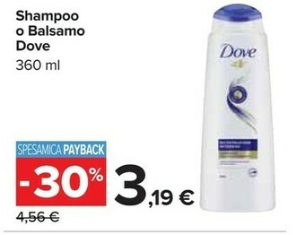 Carrefour Dove Shampoo offerta