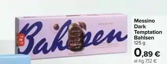 Carrefour Bahlsen Dark Temptation - Messino 125 G(ml) offerta