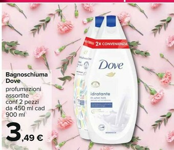 Carrefour Dove Bagnoschiuma offerta