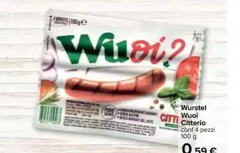 Carrefour Citterio Citterio - Wurstel Originale Wudi 100 g(ml) offerta