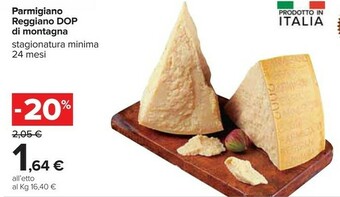 Carrefour Parmigiano Reggiano Dop Di Montagna offerta