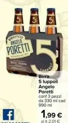 Carrefour Angelo poretti Birra 5 Luppoli offerta
