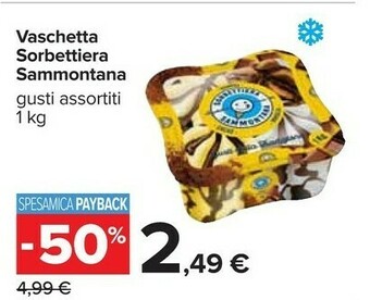 Carrefour Sammontana Vaschetta Sorbettiera offerta