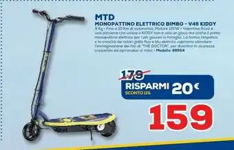 Euronics MTD Monopattino ElettricoBimbo - V46 Kiddy offerta