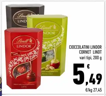 Conad Cioccolatini lindor cornet lindt offerta