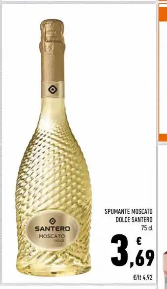 Conad Spumante moscato dolce santero offerta