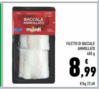 Conad Filetto di baccalà ammollato offerta