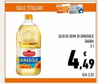 Conad Olio di semi di girasole sagra offerta