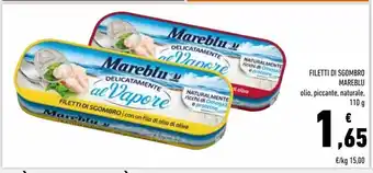 Conad Filetti di sgombro mareblu offerta