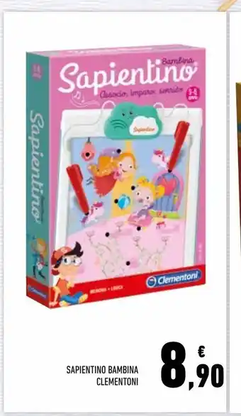 Conad Sapientino bambina clementoni offerta